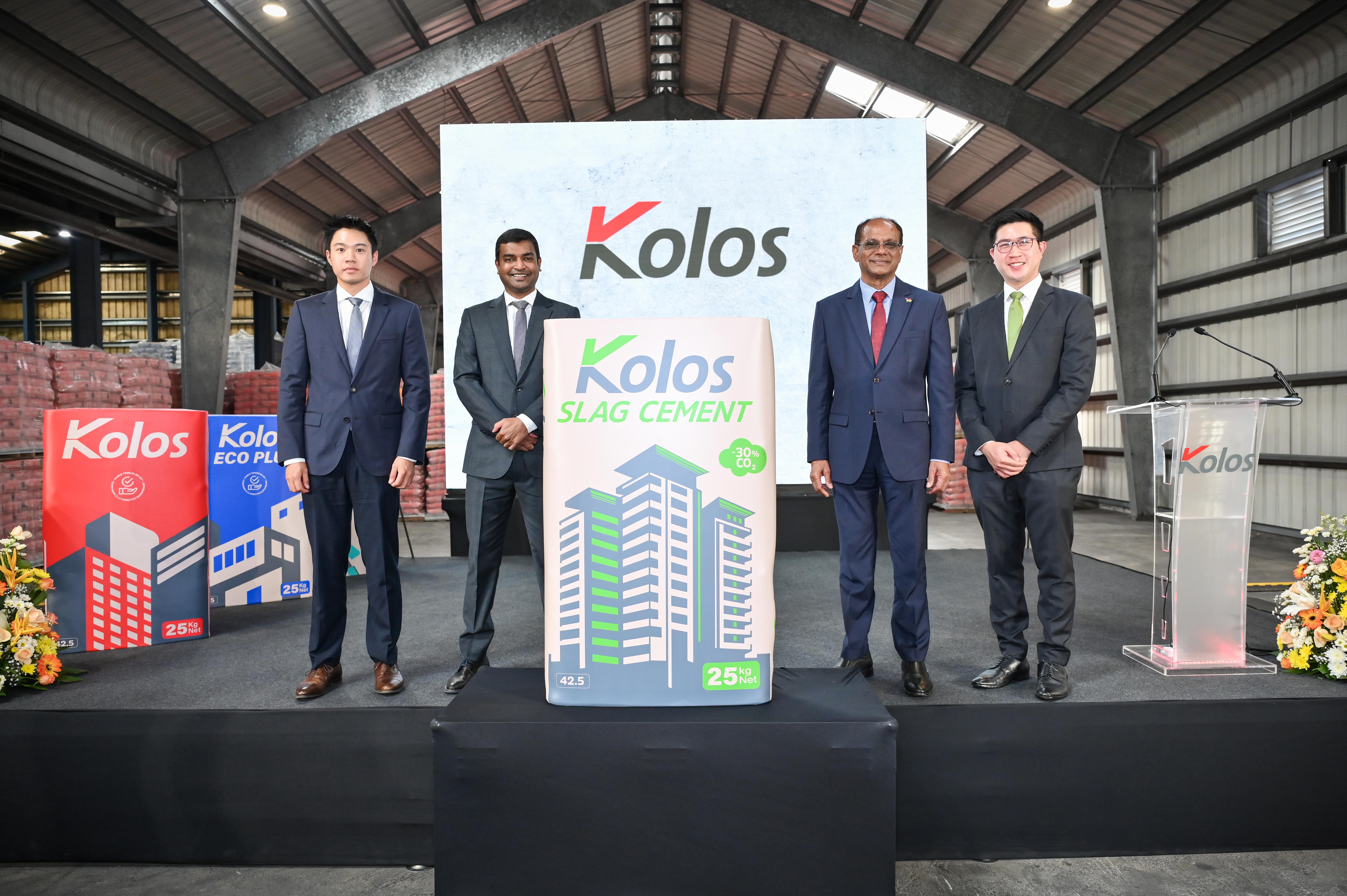LE CIMENT DE KOLOS PRÉSENTE LE PREMIER CIMENT À FAIBLE  TENEUR EN CARBONE DE MAURICE
